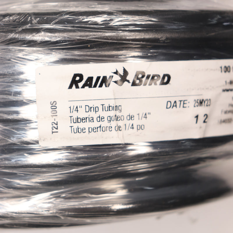 Rain Bird Drip Irrigation Blank Distribution Tubing 1/4 x 100' T22-100S