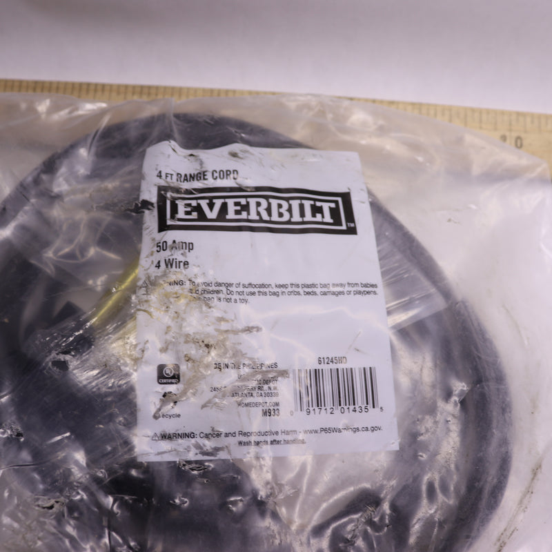 Everbilt 6/8 4-Wire Electric Range Plug 4 Ft 61245HD