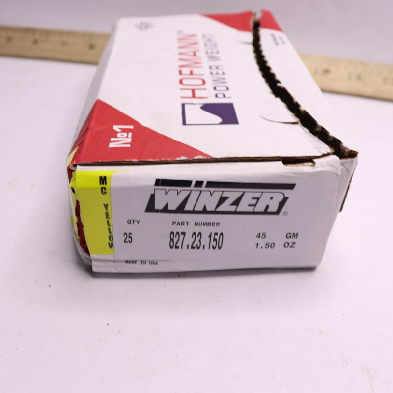 (25-Pk) Winzer Wheel Weight Coated Zinc 1.5 oz. 827.23.1501