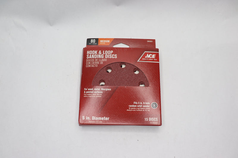 (15-Pk) Ace Hook and Loop Sanding Discs 2062651