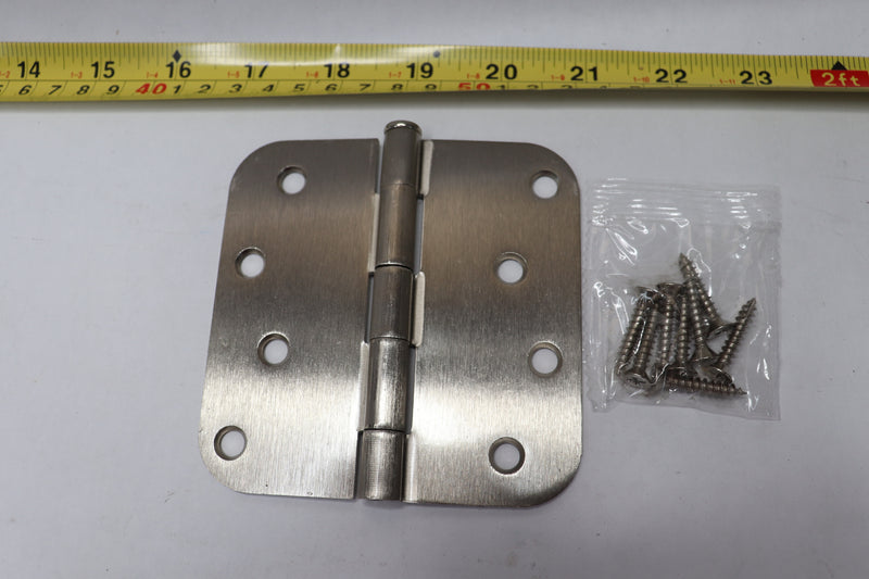 Everbilt Door Hinge Satin Nickel 5/8" Radius 4"  711786