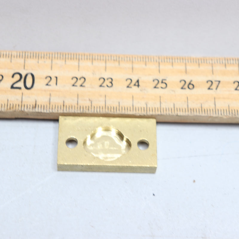 Hager Brass Door Strike 1-3/8" X 3/4" 013006