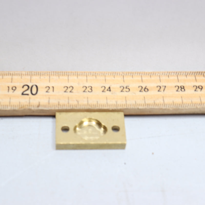 Hager Brass Door Strike 1-3/8" X 3/4" 013006