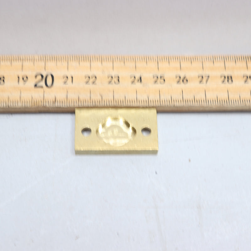 Hager Brass Door Strike 1-3/8" X 3/4" 013006