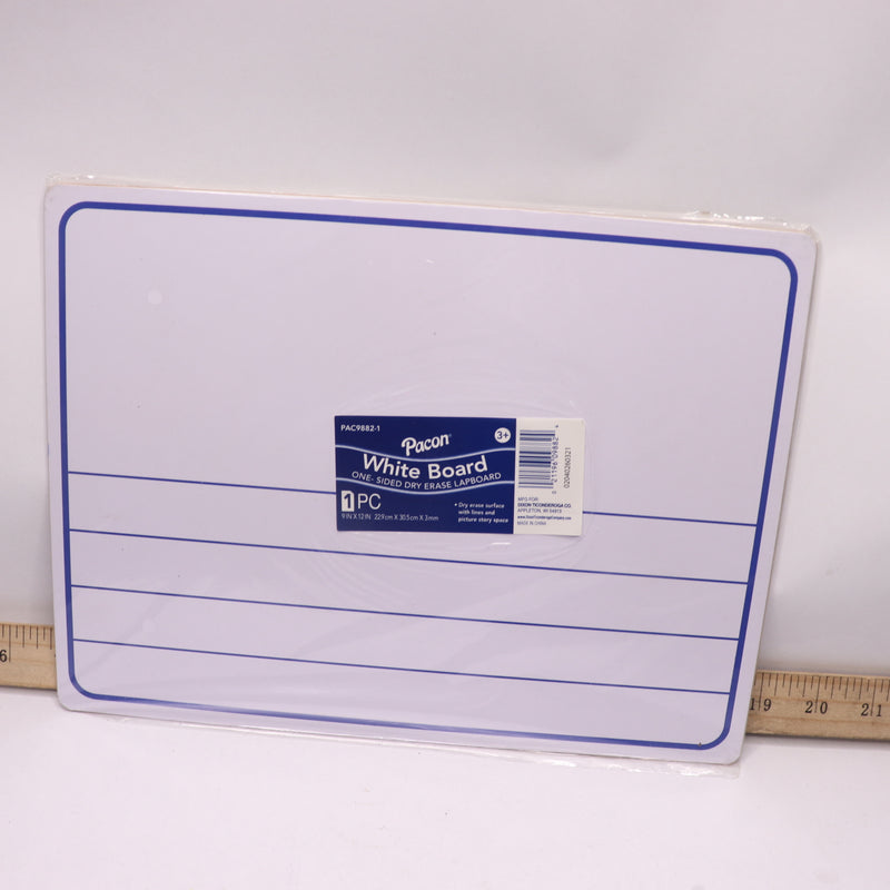 Chenille Kraft Ruled Dry-Erase Board Cardboard White 9" x 12" PAC9882-1