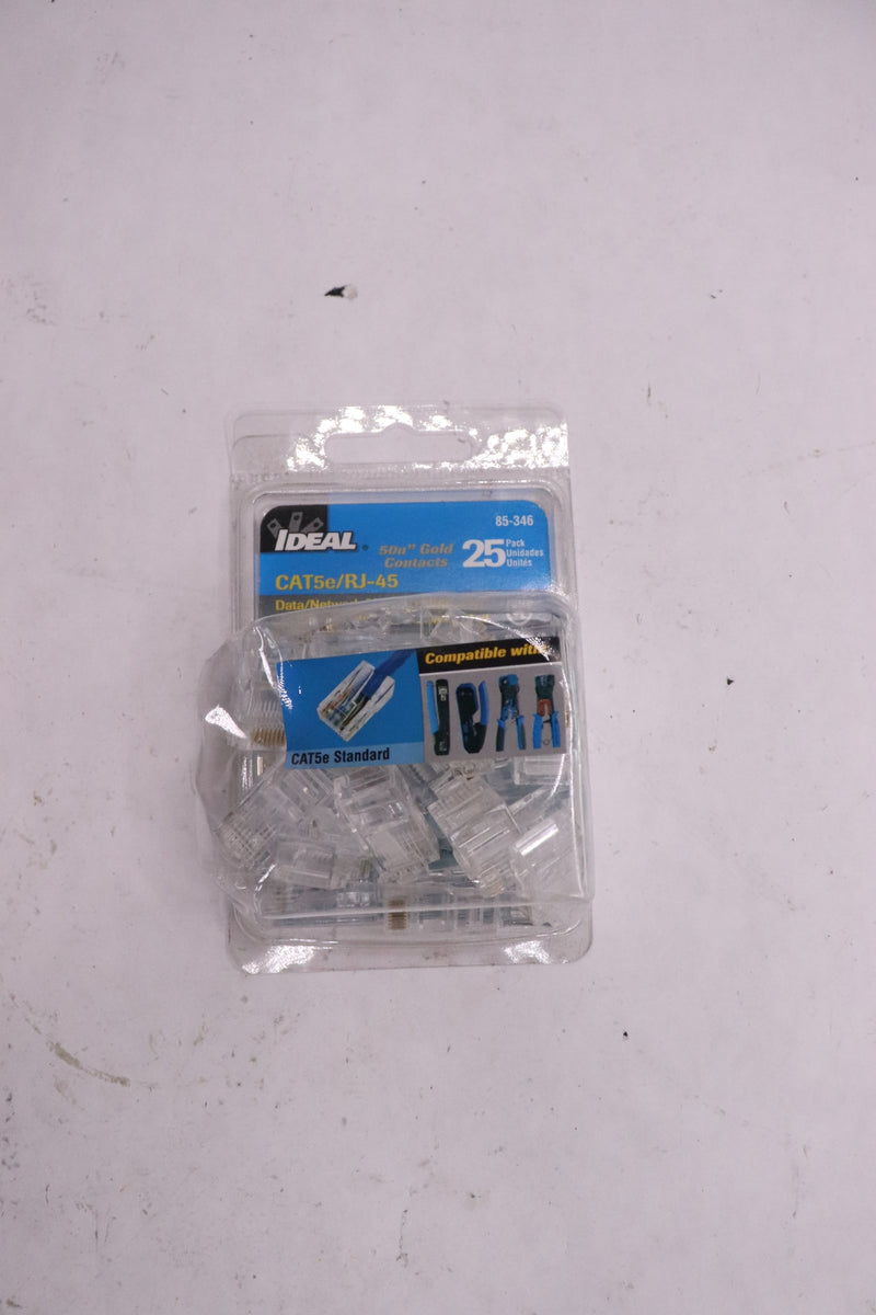 (25-Pk) Ideal Cat5e RJ-45 8P8C Modular Plugs 85-346