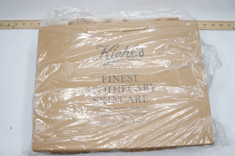 Kiehls Khaki Tote Store Shopping Paper Bag Small 10 x 8