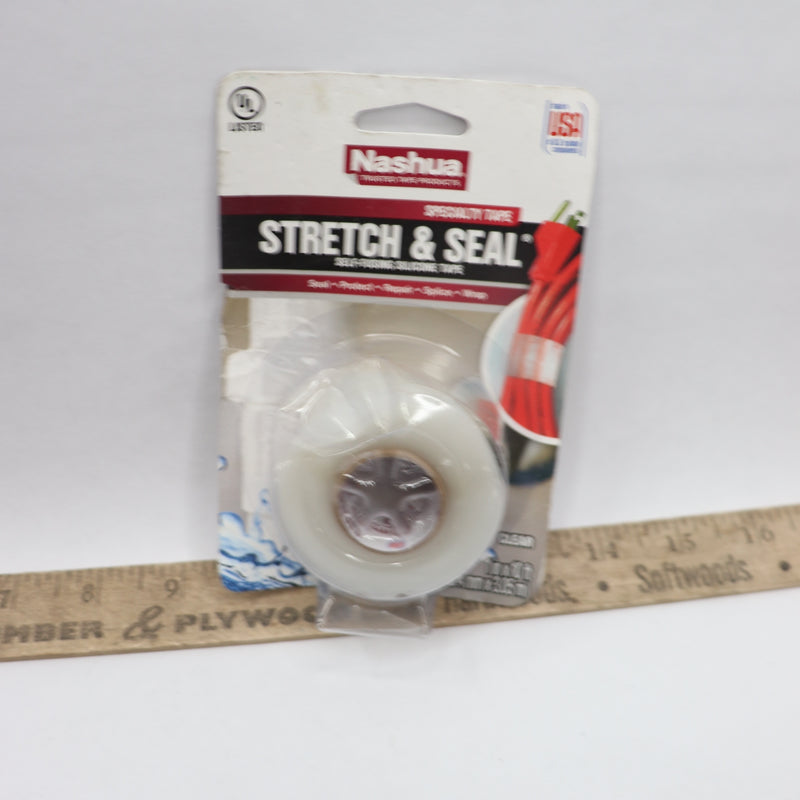 Nashua Stretch & Seal Self-Fusing Silicone Tape Clear 1" x 10' D-7124-2