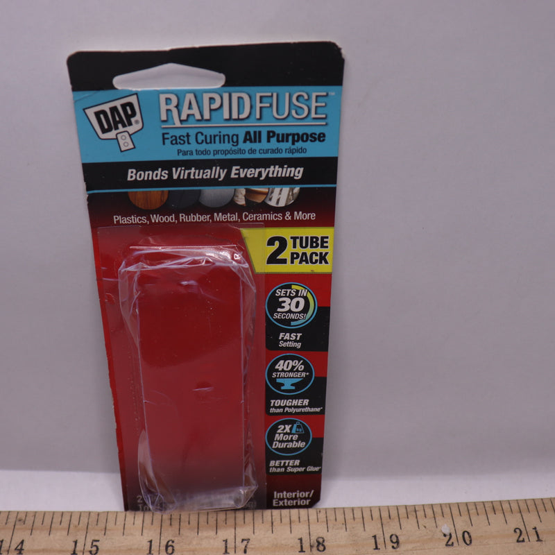 (2-Pk) DAP Rapid Fuse All Purpose Adhesive Clear Bond 0.2 Oz 00158
