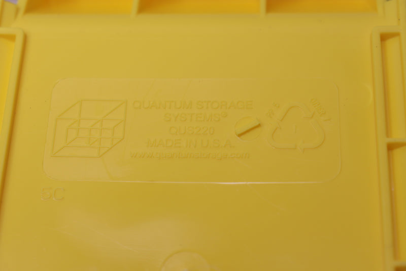 Quantum Storage Bin Yellow 7-3/8" L x 4-1/8" W x 2-13/16" H QUS220