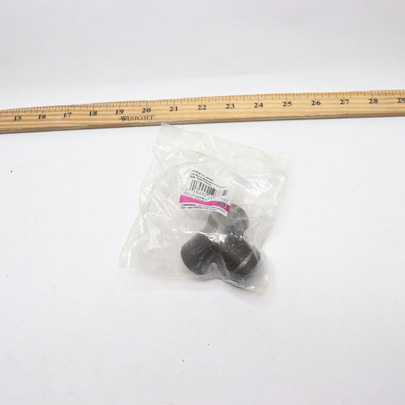 (1-Pk) STZ Side Outlet Elbow Black 0.5" 501551