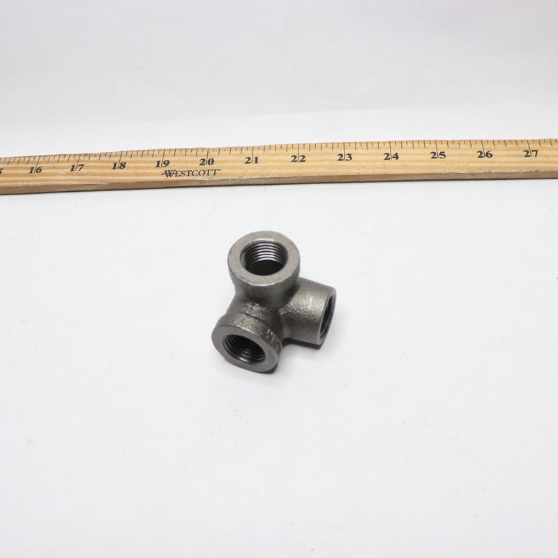 (1-Pk) STZ Side Outlet Elbow Black 0.5" 501551