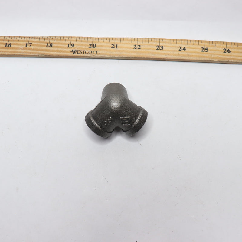 (1-Pk) STZ Side Outlet Elbow Black 0.5" 501551