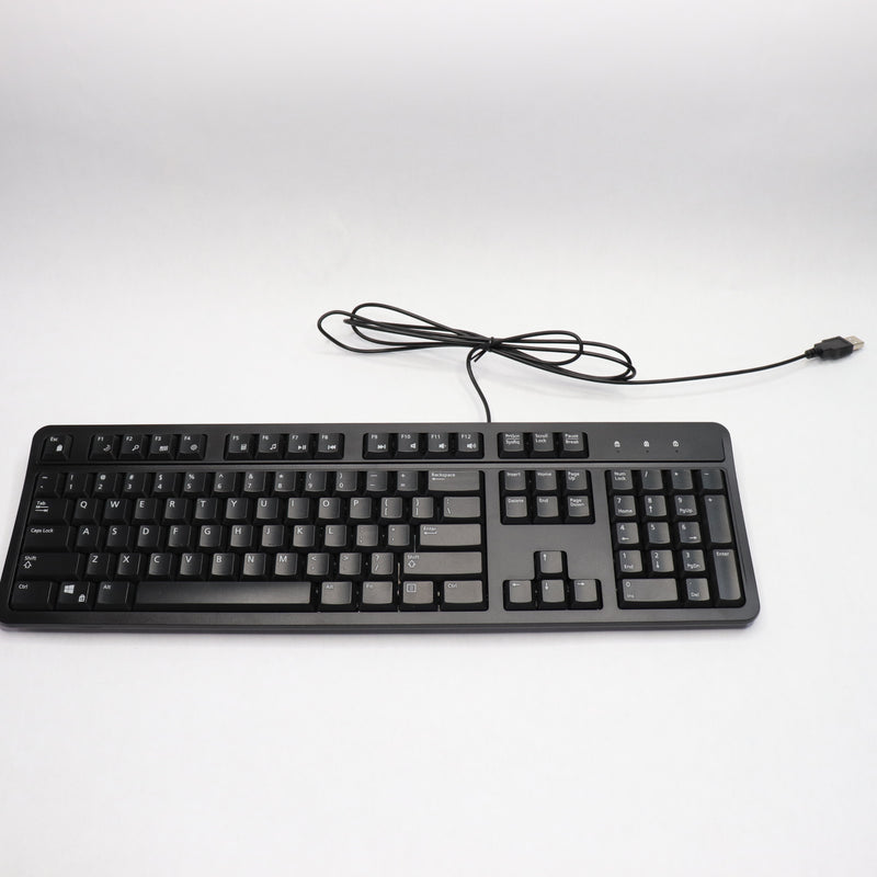 Best Buy Essentials Wired Membrane USB Keyboard Black Full Size BE-PKWDKB
