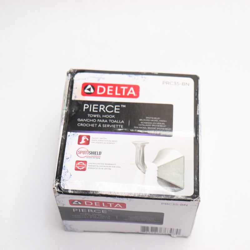 Delta Bath Towel & Robe Hook Satin Nickel Finish PRC35-BN