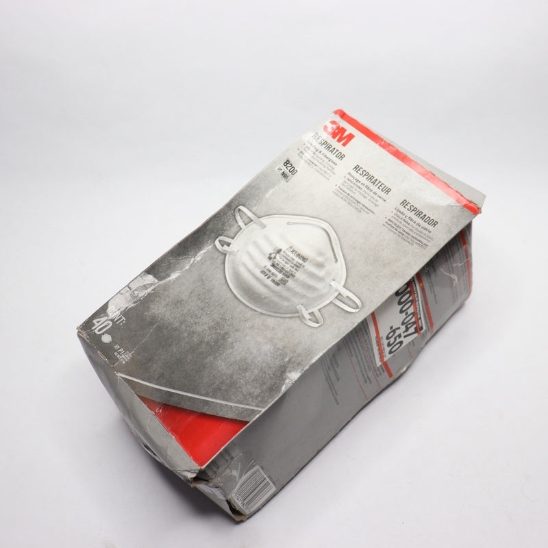 (40-Pk) 3M N95 Sanding and Fiberglass Respirator 8200HB2-C40