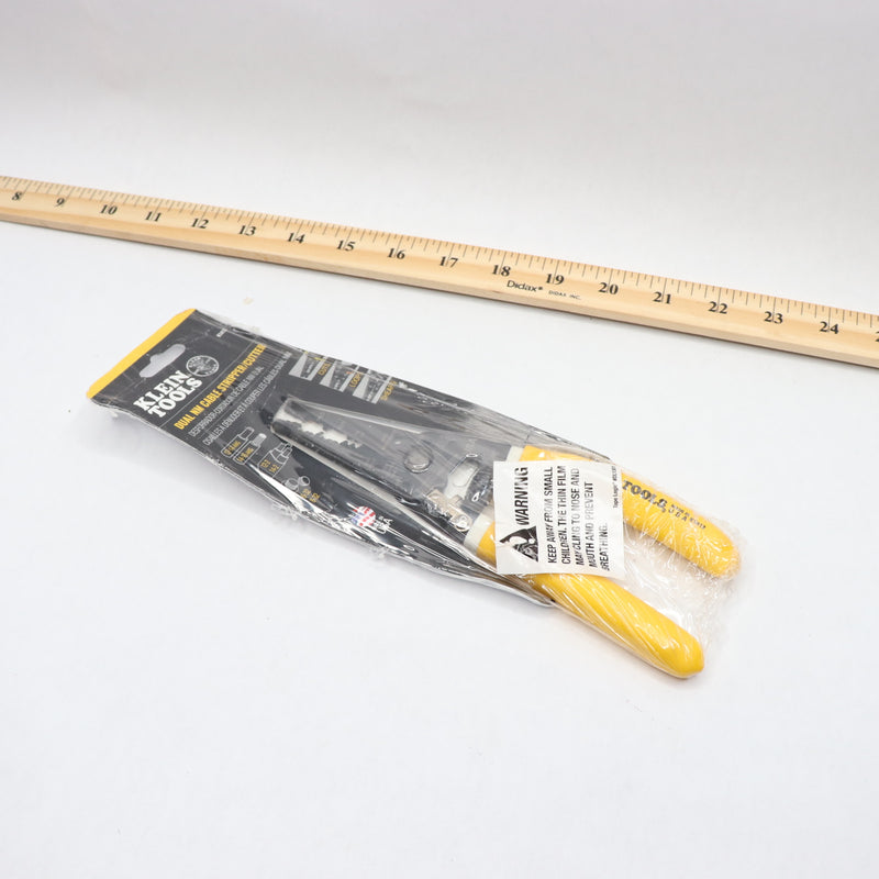 Klein Tools Wire Cutter Dual NM Cable Stripper Yellow/White K1412