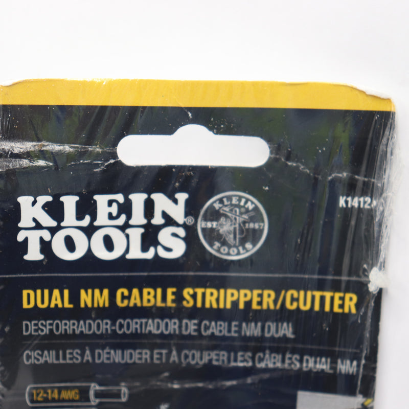 Klein Tools Wire Cutter Dual NM Cable Stripper Yellow/White K1412