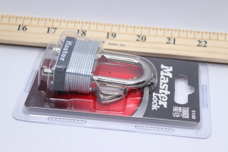 Master Lock Laminated Warded Padlock Steel 1-3/4 510D