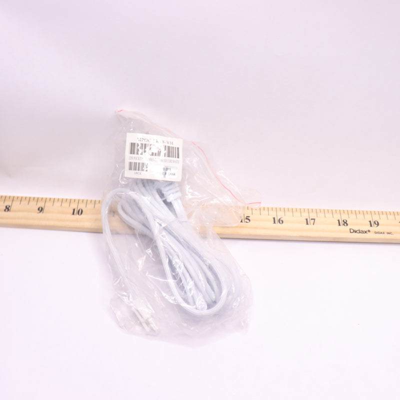 Starter Cord White 120V 8' MPOC-PKT8-WH for Pockit 120-M Series