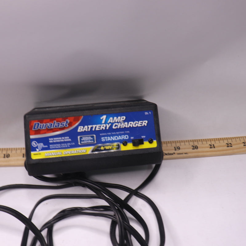 Duralast Auto Electric Battery Charger 1 Amp Black DL-1