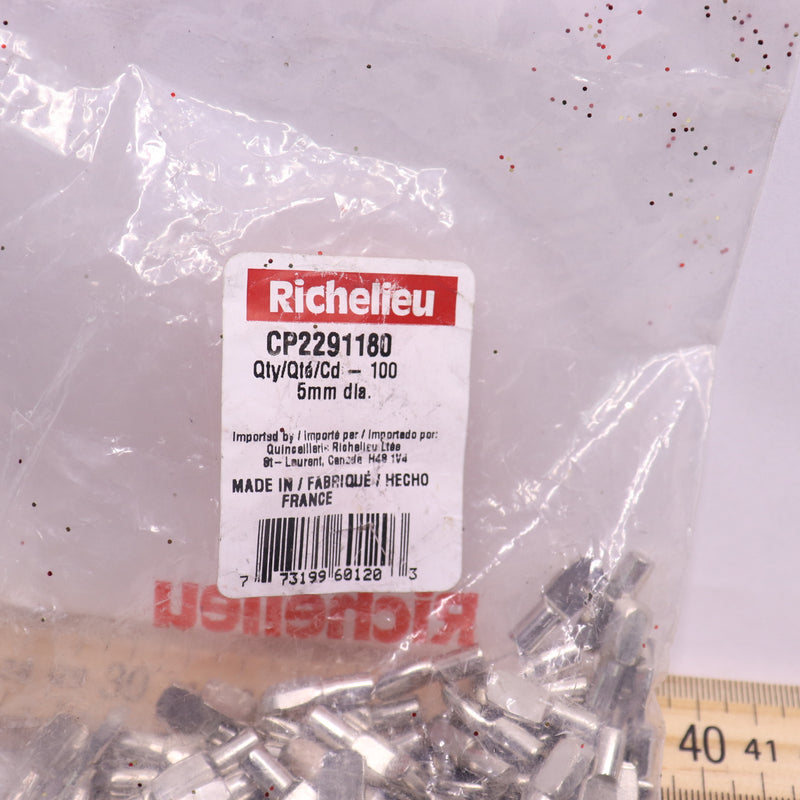 (100-Pk) Richelieu Metal Shelf Pin 5mm Diameter CP2291180