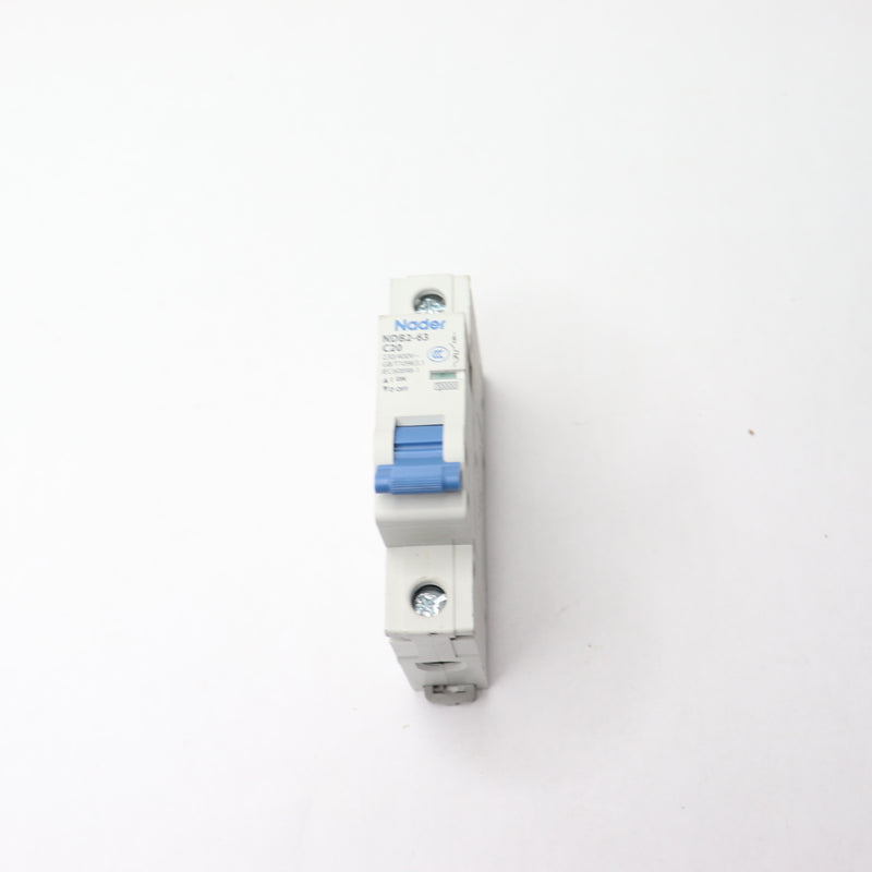 Nader IEC Supplementary Protector DIN Rail Mounting Style 1P 2A 277VAC