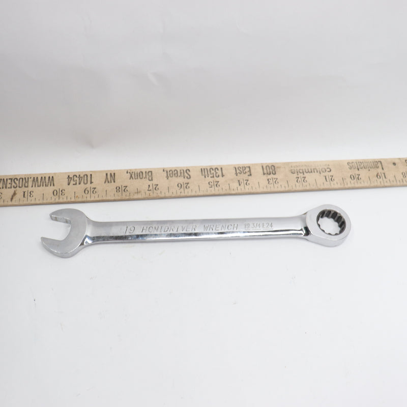 Parts Master Ratchet Wrench Flat Eye 12-Point 19mm 193/4E24