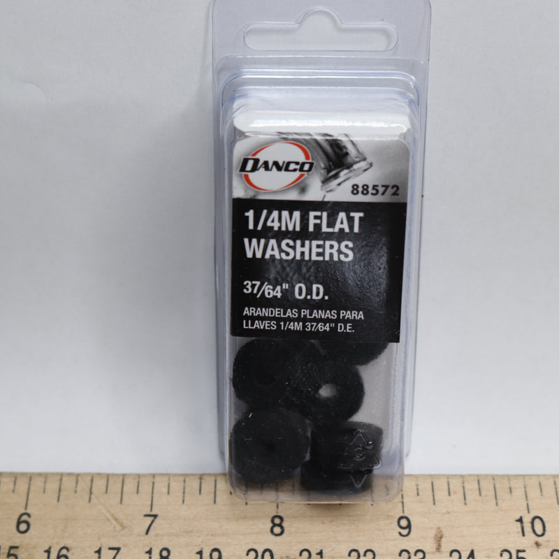 (10-Pk) Danco Flat Faucet Washer Black 37/64" 88572