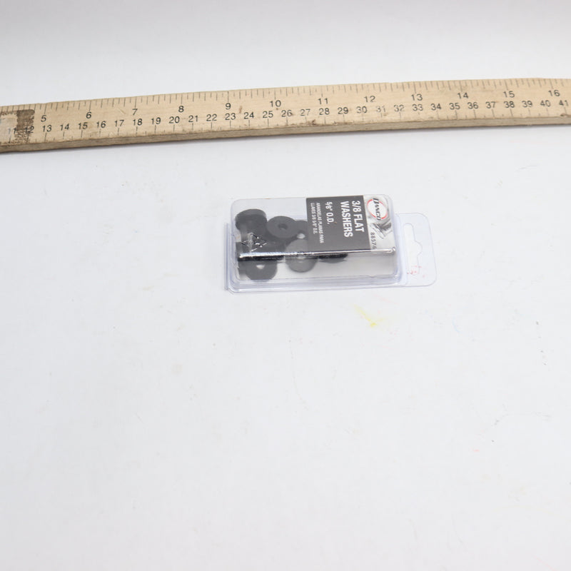 (10-Pk) Danco Carded Flat Washer Rubber Black 5/8" 88574