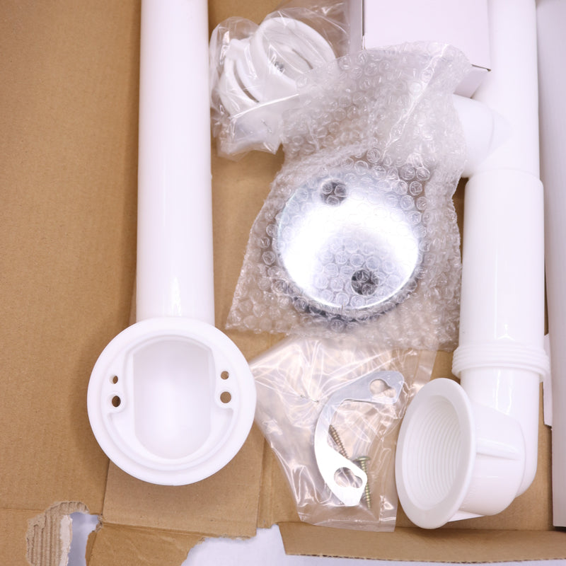 Danco Lift & Turn Tub Drain Kit Plastic White 1-1/2" 51933