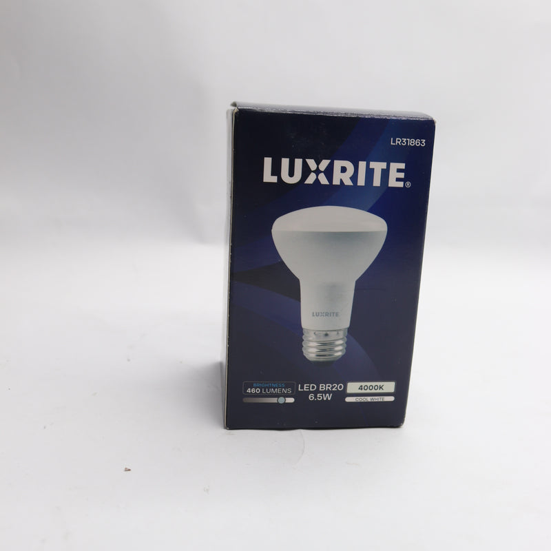 Luxrite LED Bulb BR20 6.5W 4000K Cool White LR31863