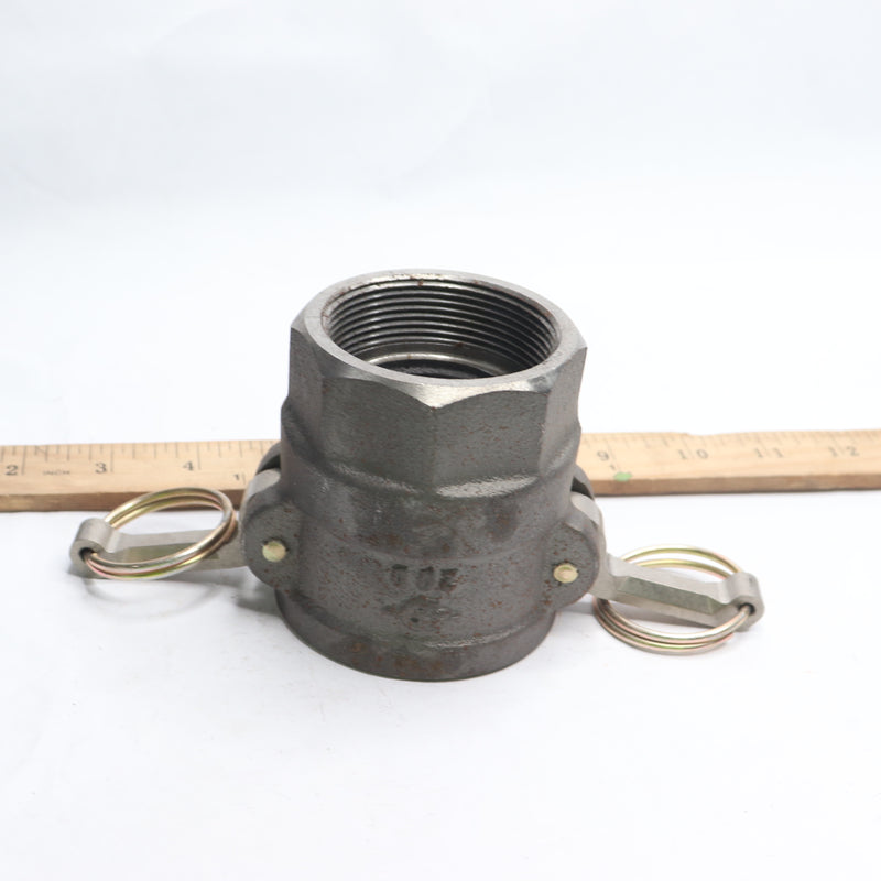 PT Cam & Groove Hose Coupling 316 Stainless Steel 2" 20D