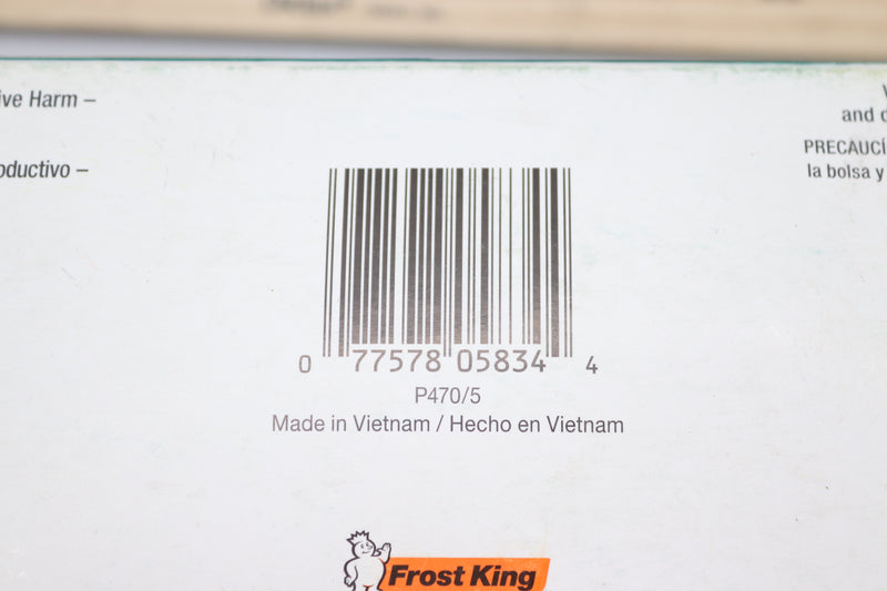 (5-Pk) Frost King Strength High Density Drop Cloths Clear 0.47 Mil 9'x12'