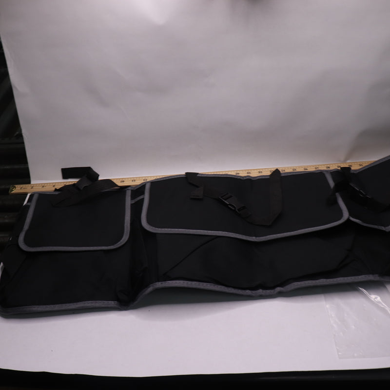 Belomi Auto Waterproof Trunk Organizer with Anti-Slip Adjustable Strip Black