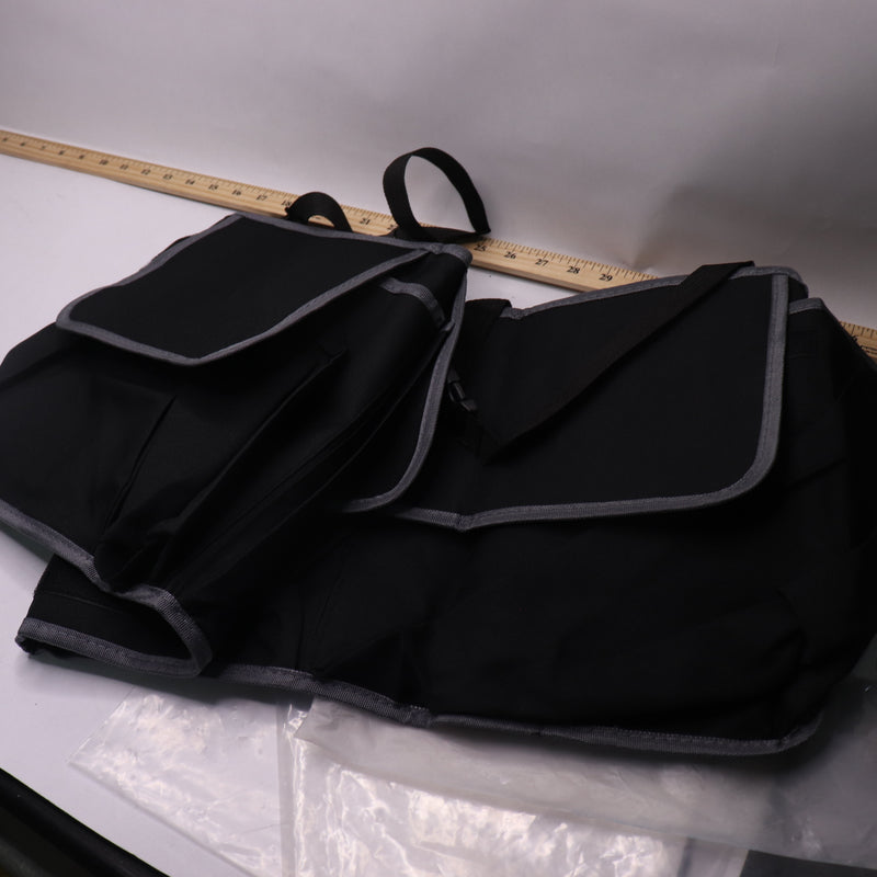 Belomi Auto Waterproof Trunk Organizer with Anti-Slip Adjustable Strip Black