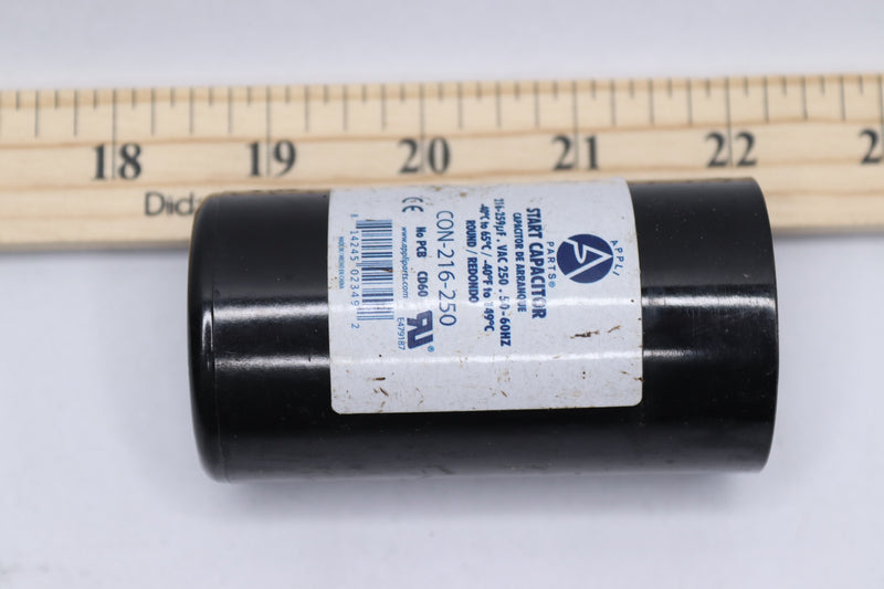 Appli Parts Universal Fit Motor Start Capacitor 250 AC 1-3/4" Wide x 3-3/8"H