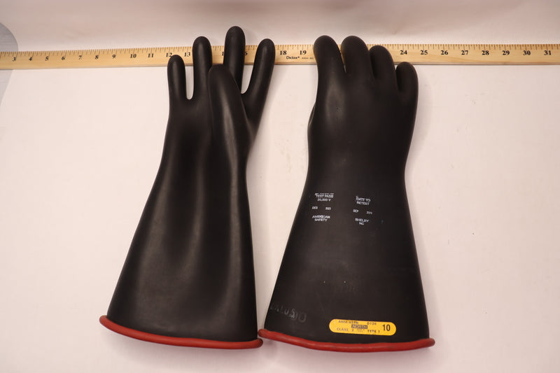 (2-Pk) North Gloves Rubber Class 2 Type 1 17000VAC Sz10 - Right Hand Gloves Only
