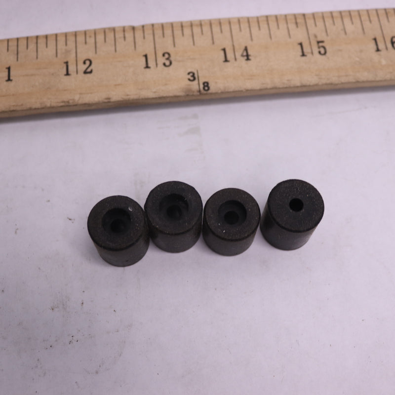 (4-Pk) Fysetc Solid Bed Mounts Silicone Black 0.7"H