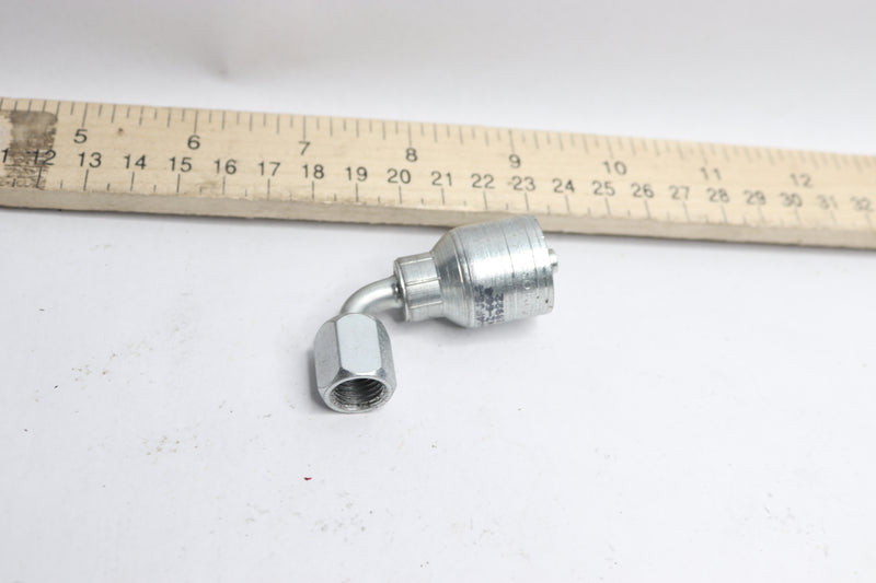 Danfoss Weatherhead 90˚ Elbow Crimp Hose Fitting Female ORS Swivel 13/16"x3/8"