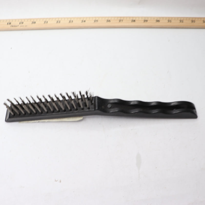 ATD Wire Brush Long Plastic Handle 4 Wire/Row 5-1/2" Handle 12" L ATD-8239
