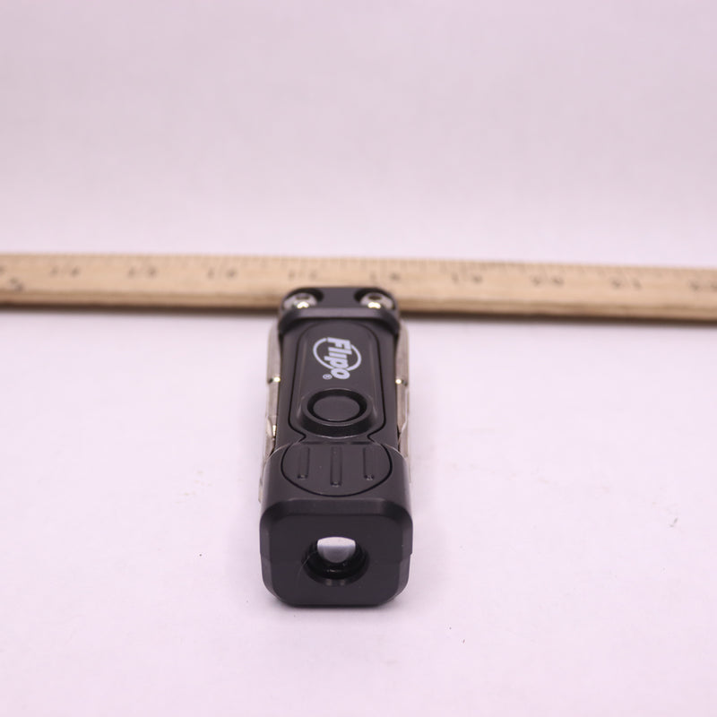 Flipo Pocket Tool With LED Light Black 10lm 3.25"L x 1.25"H x 1.25"W