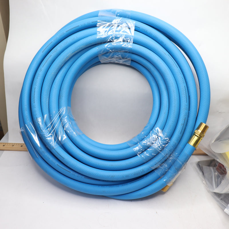 Air Hose Blue 1/2" ID x 50' - Hole Only (No Attachments)