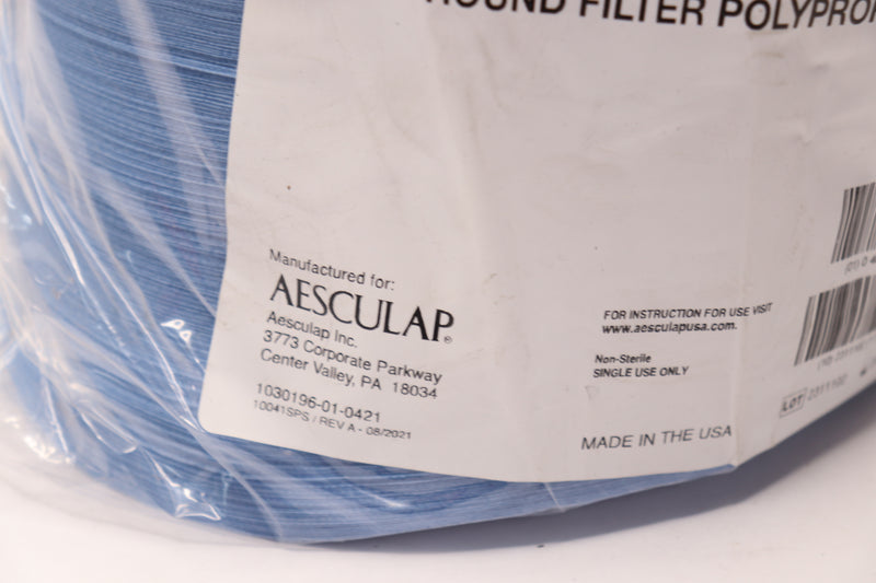 (500-Pk) Aesculap Single Use Round Filters Polypropylene 4" x 9"