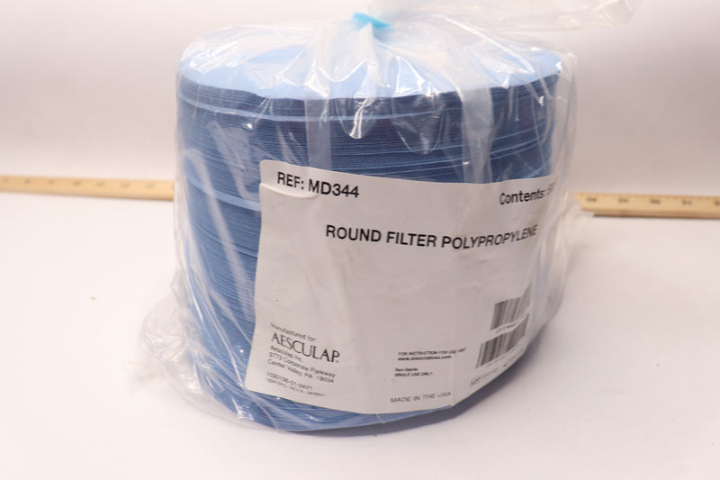(500-Pk) Aesculap Single Use Round Filters Polypropylene 4" x 9"