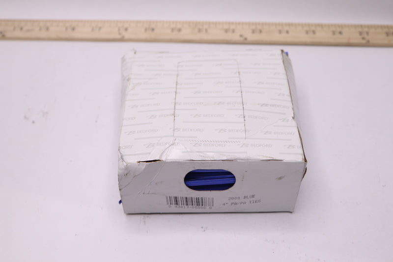 (2000-Pk) Reusable Blue Paper Twist Ties Blue 4" Length