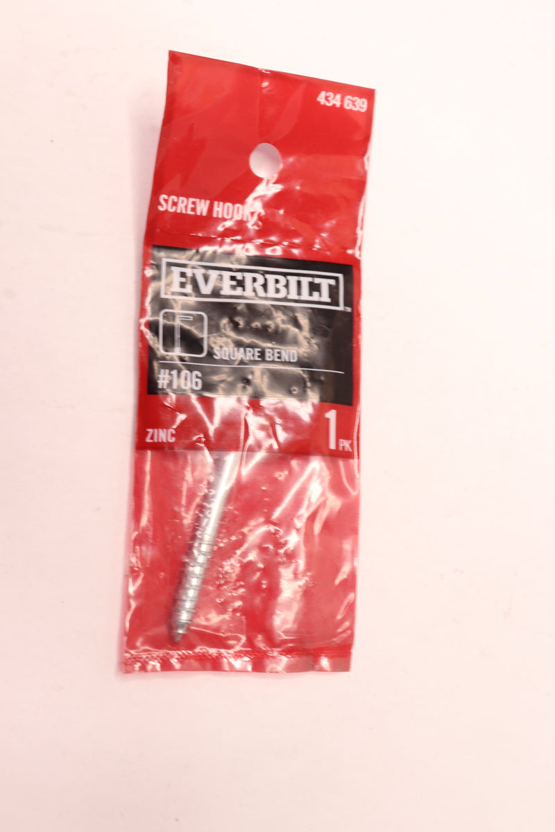 Everbilt Square Bend Screw Hook Zinc-Plated 434 639