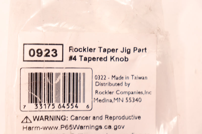 Rockler Phenolic Tapered Handle Post Knob 3-3/4" 0923