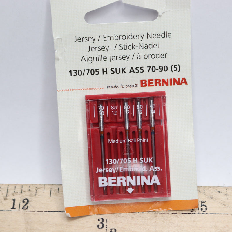 (4-Pk) Bernina Jersey/Embroidery Needle 002511.71.10 - Missing 80/12 Needle