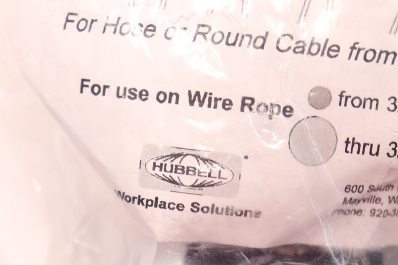 Hubell Round Cable/Hose Saddle Trolley Nylon 0.95-1.25" OD FRT-06